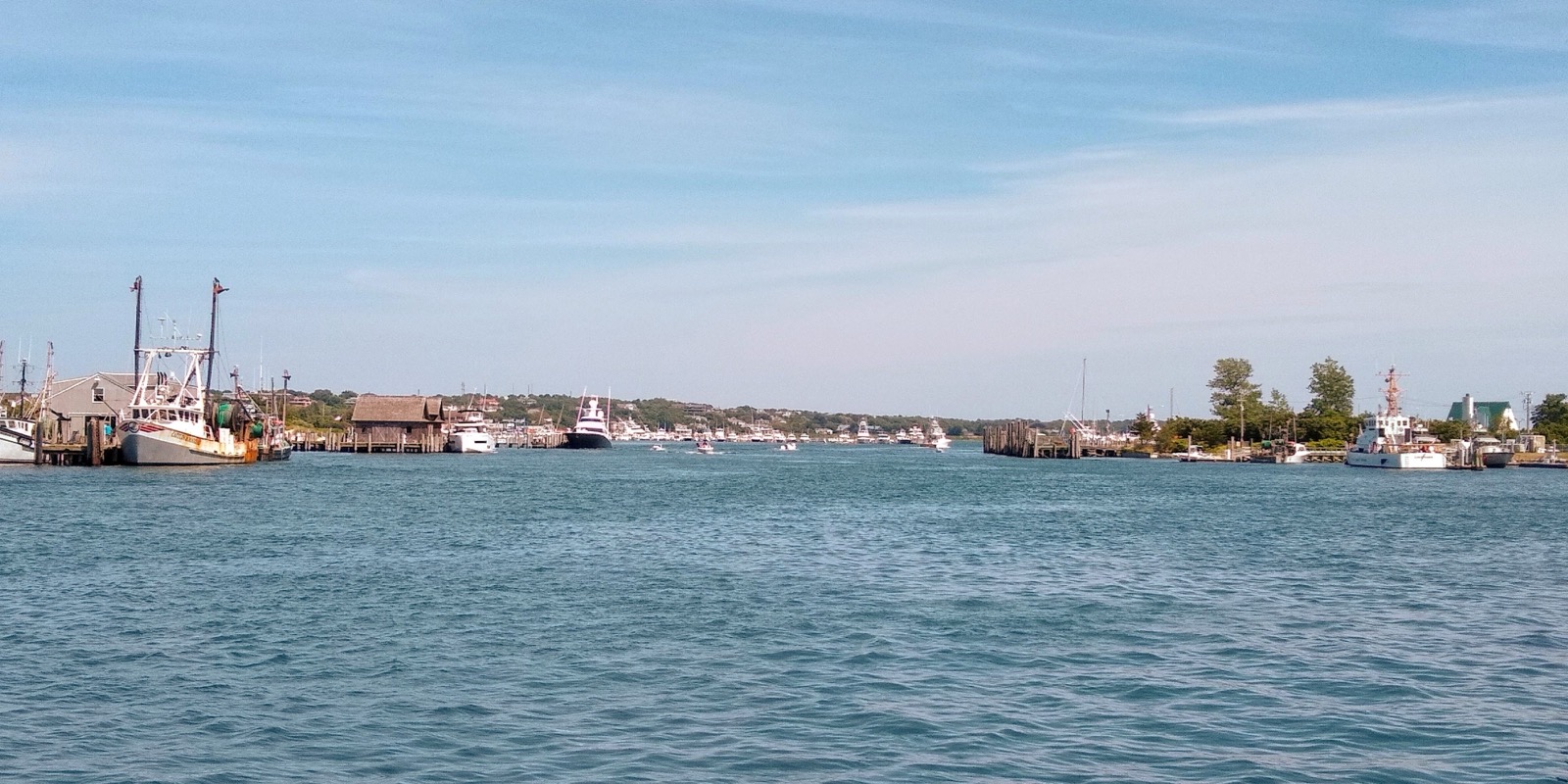 Fishing docks at Montauk Harbor